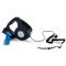 Lesa extensibila 3 in 1, Suport pungi, Lanterna LED, disponibila in culoarea gri sau negru, Lungime lesa 5 m