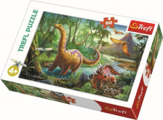 Puzzle Trefl 60 Migratia Dinozaurilor foto