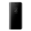 Husa Book Clear View Neagra Huawei Y5 2018, Protectie Anti-soc, Anti-zgarieturi, Policarbonat + Poliuretan