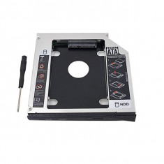 Rack Caddy Hardisk SSD Laptop SATA – Inlocuieste Unitate Optica 9mm