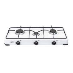 Aragaz cu 3 ochiuri, alimentare butelie, alb, dimensiuni compacte