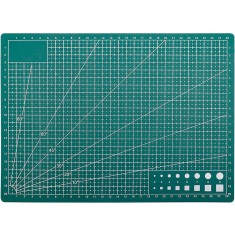 Placa pentru taiere precisa, modelare, fata-verso, cu auto-vindecare A4, 22 x 30 cm, scara clar vizibila, verde