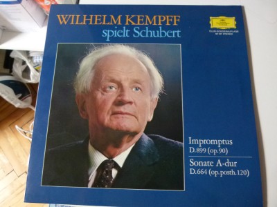 Impromtus - Schubert, Willhelm Kempff, vinil foto