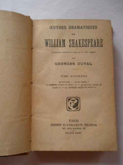 Oeuvres Dramatiques De William Shakespeare Iv - Georges Duval ,267091 foto