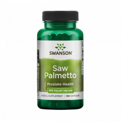 Saw Palmetto Palmier Pitic 540 miligrame 100 capsule Swanson foto