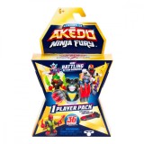 Figurina cu accesorii, Akedo, Ninja Fury, Mini Battling Action Warriors, S7