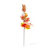 Ramura decorativa de toamna cu frunze si bobite &ndash; 62 cm &ndash; 2 modele Best CarHome