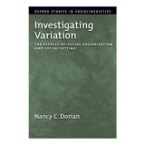 Investigating Variation carte straina Nancy C. Dorian lingvistica comunitati Highland Scottish Gaelic