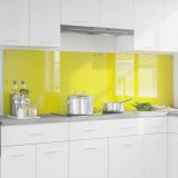 Cumpara ieftin Spate de bucătărie 2 pcs Galben 100 x 60 cm sticlă securizată