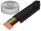Cablu telecomunicații negru CCA CM06
