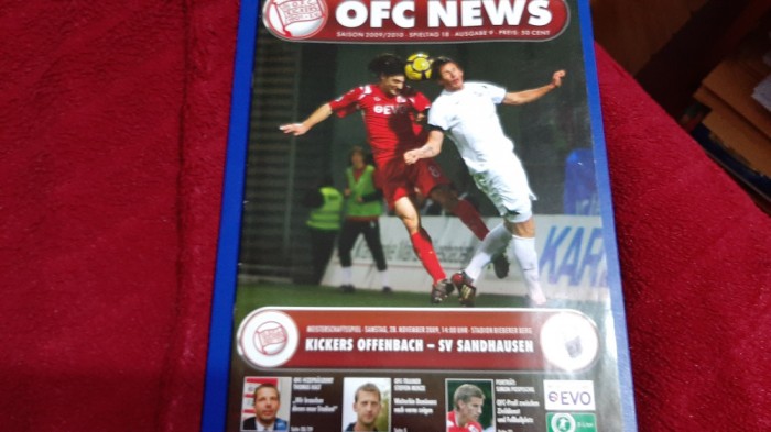 program Kickers Offenbach - SV Sandhausen