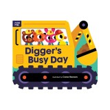 Digger's Busy Day: Shaped Board Book