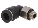 Racord Push-In Unghi Alamă Nichelată 0,95-10bar