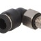 Racord Push-In Unghi Alamă Nichelată 0,95-10bar