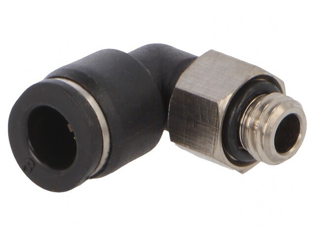 Racord Push-In Unghi Alamă Nichelată 0,95-10bar