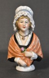 Papusa din portelan veche - doar partea de portelan - cca.1900 Germania