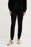 Armani Exchange pantaloni de trening din bumbac culoarea negru, uni, XW000986 AF16114