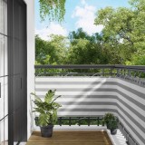 vidaXL Ecran de balcon Gri deschis și alb. 75 x 700 cm 42030929