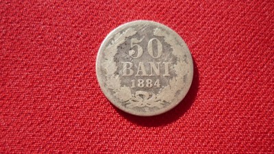 50 BANI 1884 ARGINT ***** foto