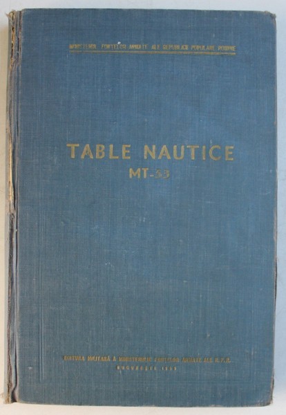 TABLE NAUTICE MT - 53 , 1955
