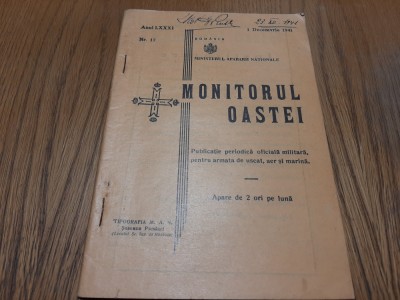 MONITORUL OASTEI - Anul LXXXI - Nr. 17 - 1941 foto