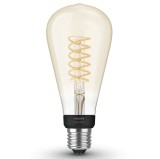 Bec inteligent LED Philips Hue clasic ST72 E27 7 W 550 lm lumina calda 2100K, dimabil, Wi-Fi, Bluetooth