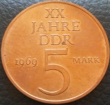 Cumpara ieftin Moneda aniversara 5 MARCI / MARK - RD GERMANA (DDR), anul 1969 *cod 2004 LUCIU, Europa