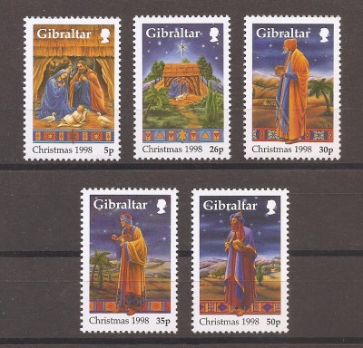 Gibraltar 1998 &amp;ndash; Craciun, MNH foto