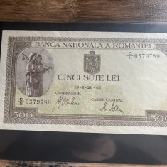 Bancnota 500 lei 1943