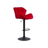 Scaun de bar ABS149, ergonomic, confortabil, catifea, suport picioare, rotatie 360 grade, 100 kg