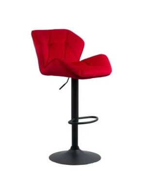 Scaun de bar ABS149, ergonomic, confortabil, catifea, suport picioare, rotatie 360 grade, 100 kg foto