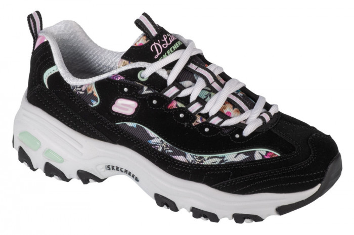 Pantofi pentru adidași Skechers D&#039;Lites-Blooming Fields 149794-BKMT negru