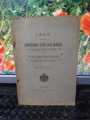 Lege pentru infiin?area unei Case Rurale, Statutele Casei Rurale, Buc. 1908, 202 foto