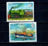Alderney 1992 - Transport, uzuale, locomotiva. vapor, serie neuzata