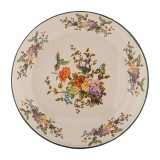 Cumpara ieftin Farfurie metal multicolor Flowers 30x3 cm