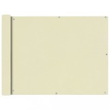 VidaXL Prelată pentru balcon din țesătură oxford, 90x600cm, crem