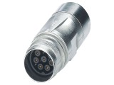 Conector M17 mufă, 9 pini, ecranat, IP67, crimpat