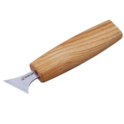 Cutit cu ascutis oblic pentru sculptura geometrica in lemn BeaverCraft C10s, 140 mm foto