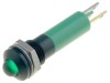 Lampă Control LED Verde 24VDC &Oslash;8mm CML INNOVATIVE TECHNOLOGIES IP67 Carcasa Plastic Argintiu
