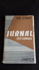 JURNAL STRICT CONFIDENTIAL - ION ISTRATI foto