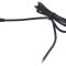 Cablu DC 5,5/2,1 mufă unghi negru 1,5m 2x0,5mm&sup2; -20&divide;80&deg;C
