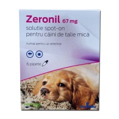 Pipete antiparazitare caini, Zeronil, 67 mg x 6, 2 - 10 kg foto