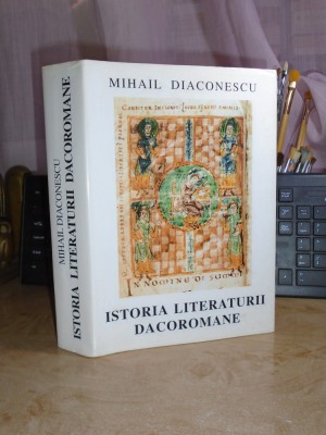 MIHAIL DIACONESCU - ISTORIA LITERATURII DACOROMANE , 1999 , AUTOGRAF/DEDICATIE # foto