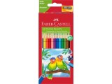 Creioane colorate triunghiulare + ascutitoare eco Faber-Castell 12 culori/set