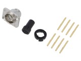 Conector circular soclu mamă NEUTRIK neutriCON 7,5A 8 pini drept 1mm2 aurit pentru montare pe panou