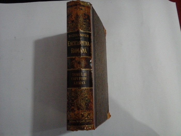 ENCICLOPEDIA ROMANA - DIACONOVICH - tomul 2 - ed. 1900