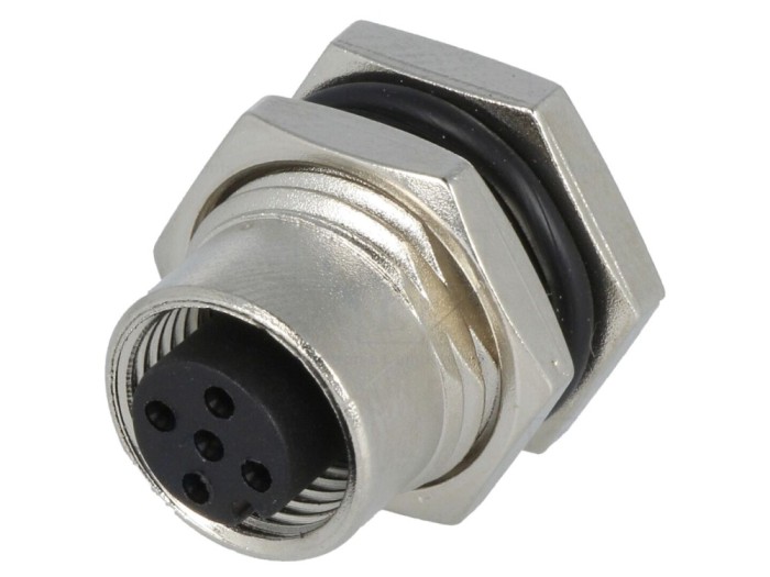 Conector M12 mamă 5 pini IP68