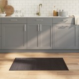 Covor bambus vidaXL maro inchis 60x100 cm, dreptunghiular, antialunecare, rezistent la apa