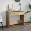 VidaXL Masă consolă, stejar sonoma, 89x41x76,5 cm, oțel 809569