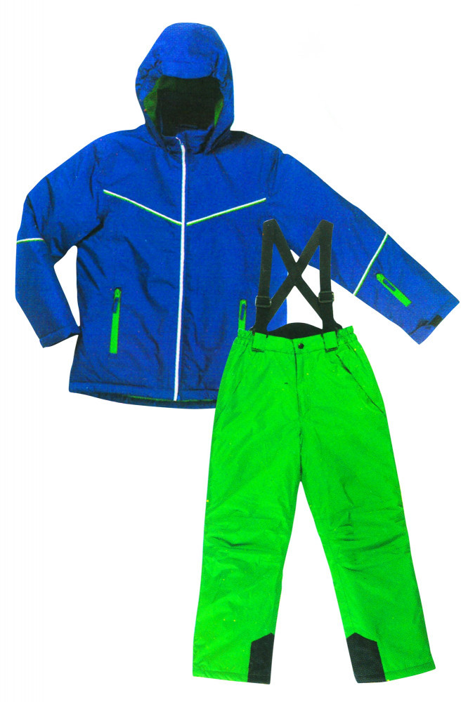 Jacheta si pantaloni Ski copii, Pocopiano, verde/albastru | Okazii.ro
